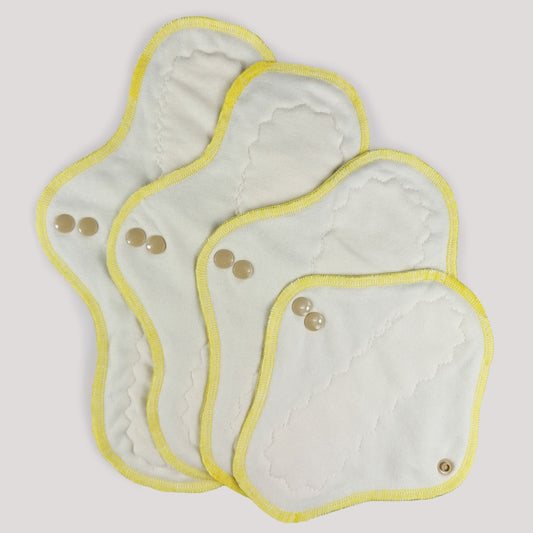 Protection périodique - Taupe fil jaune Ma boutique