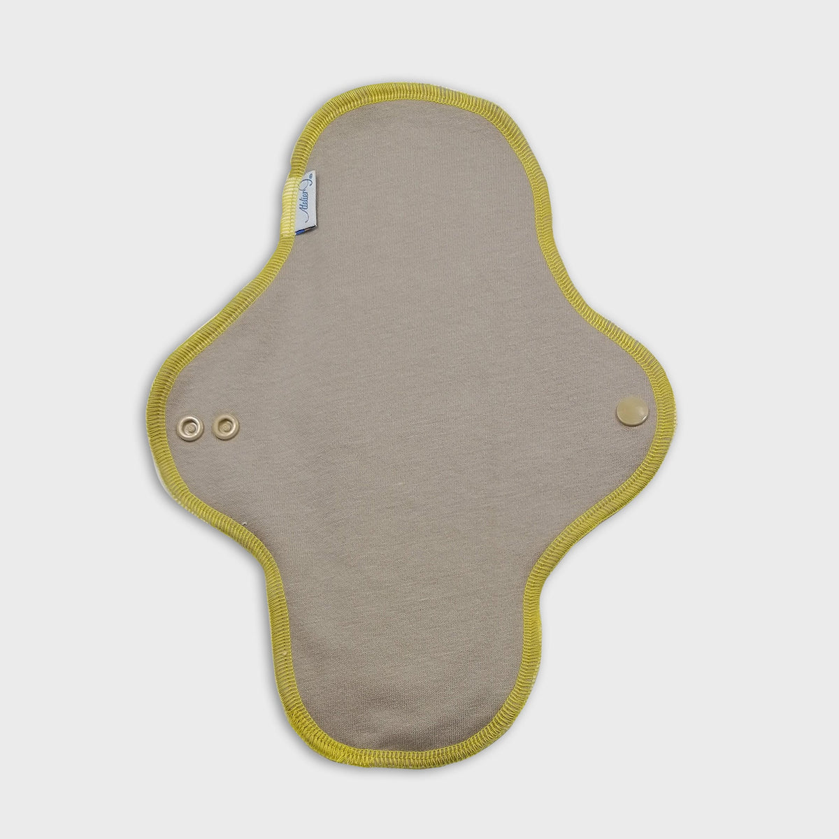 Protection périodique - Taupe fil jaune Ma boutique