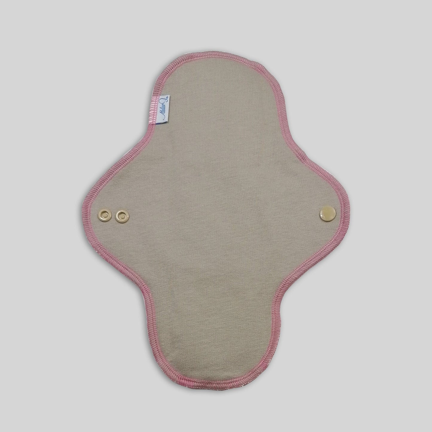 Protection périodique - Taupe fil rose Ma boutique